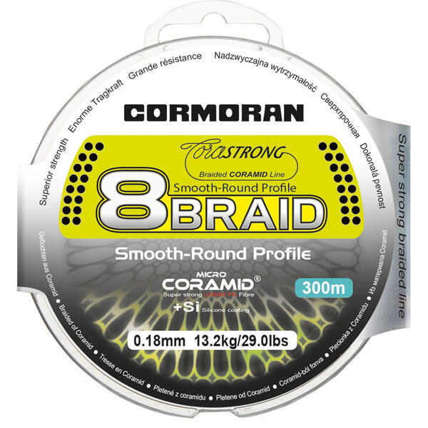 CORMORAN CORASTRONG 8BRAID VERDE 0.16MM/11,4KG/300M