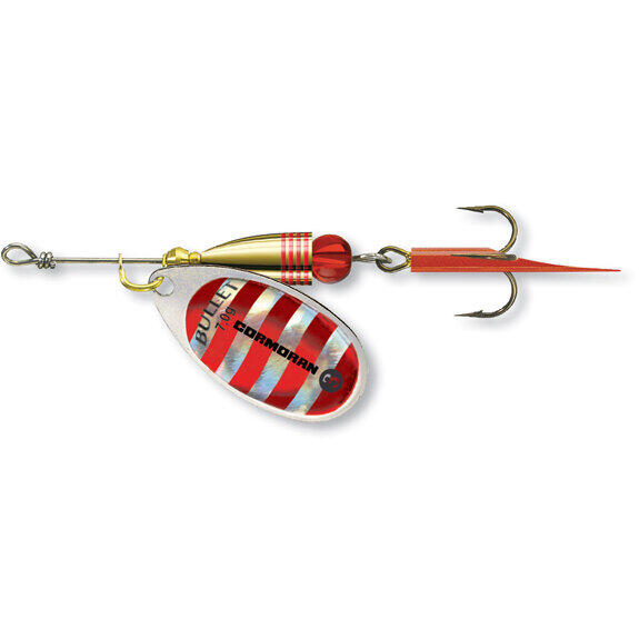 CORMORAN ROTATIVA BULLET NR.1/3G SILVER/RED STIPES