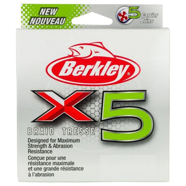 BERKLEY X5 FLURO VERDE 08MM/7,6KG/150M