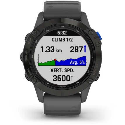 GARMIN CEAS FENIX 6X PRO SOLAR SLATE GREY/BLACK