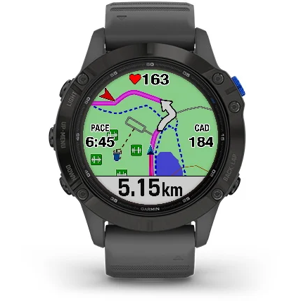 GARMIN CEAS FENIX 6X PRO SOLAR SLATE GREY/BLACK