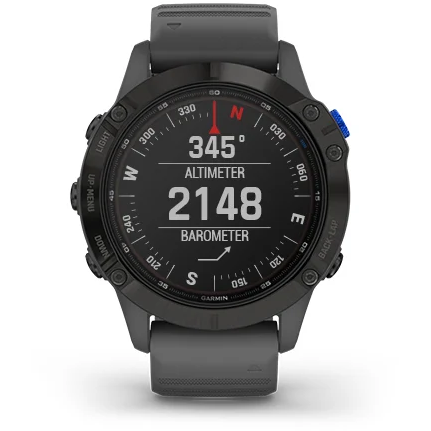 GARMIN CEAS FENIX 6X PRO SOLAR SLATE GREY/BLACK