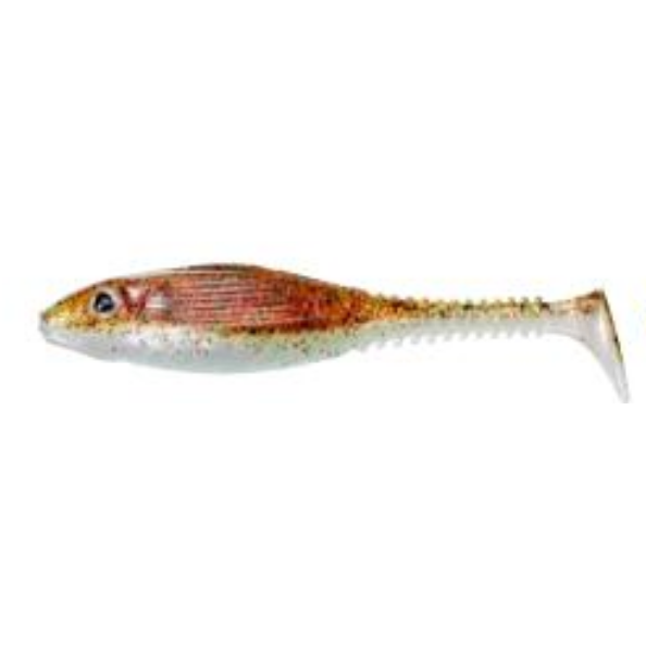 SENSAS SOFT BAIT GUNKI GRUBBY SHAD 6 BRN SUG.GR.&RED FL