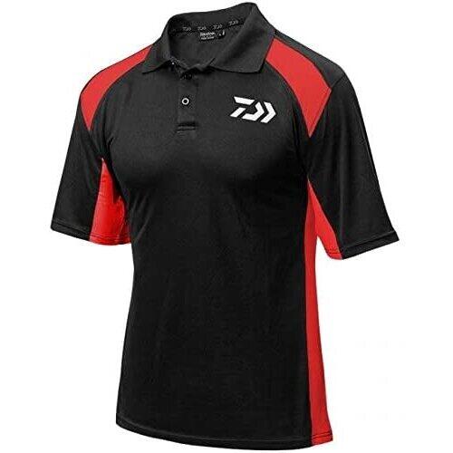 DAIWA TRICOU POLO TOURNAMENT NEGRU/ROSU MAR.L