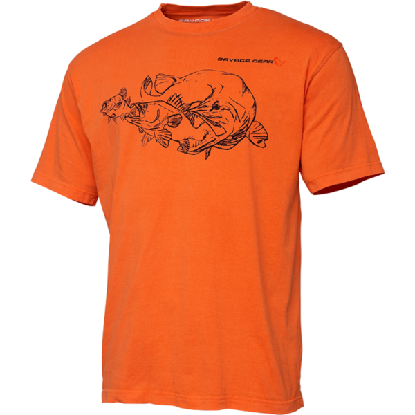 SAVAGE GEAR TRICOU CANNIBAL INK ORANGE MAR.2XL