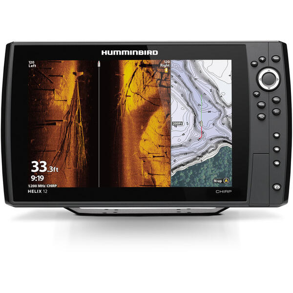 HUMMINBIRD HELIX 12 CHIRP MEGA SI+, DI+, CHIRP 2D, GPS G4N, W/O TRANSD.