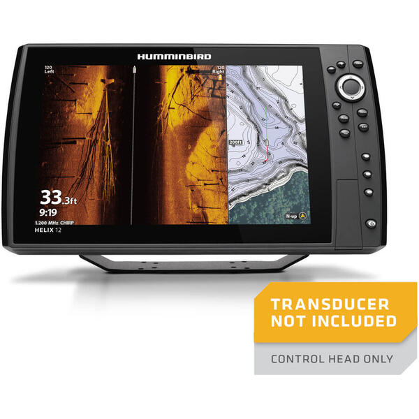 HUMMINBIRD HELIX 12 CHIRP MEGA SI+, DI+, CHIRP 2D, GPS G4N, W/O TRANSD.