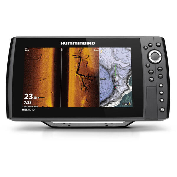 HUMMINBIRD HELIX 10 CHIRP MEGA SI+, DI+, CHIRP 2D, GPS G4N, W/O TRANSDUCER