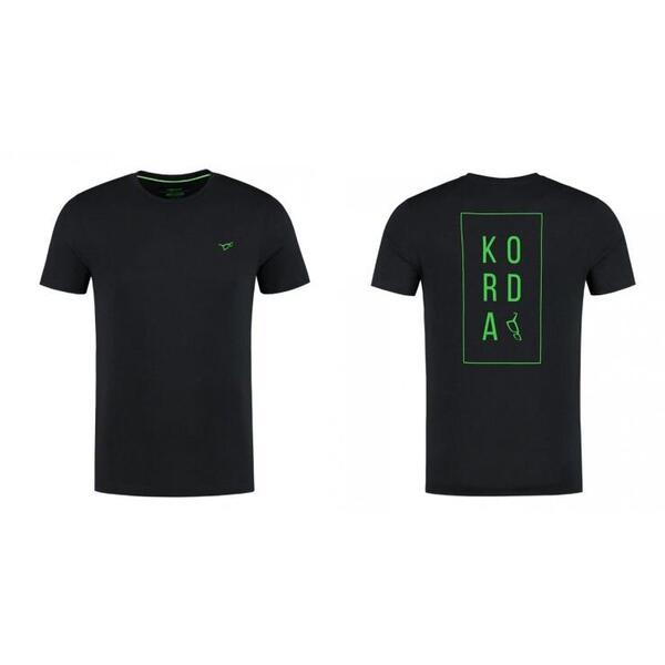 KORDA TRICOU V NECK BLACK MAR.3XL