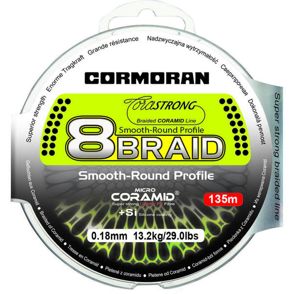 CORMORAN CORASTRONG 8BRAID VERDE 0.14MM/9,4KG/300M