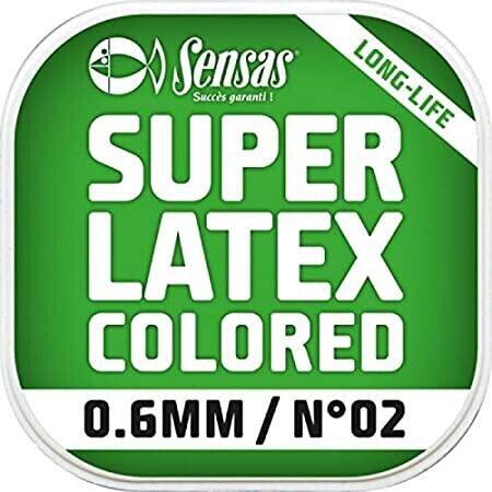 SENSAS ELASTIC SUPER LATEX FLUO RED 700% D=1,2MM/6M