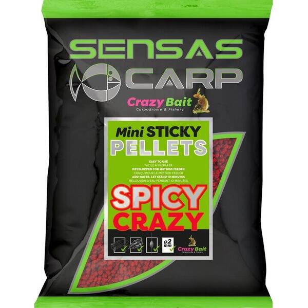 SENSAS PELETE MINI STICKY SPICY CRAZY 700G