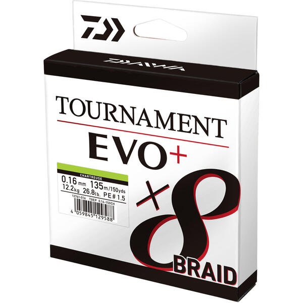 DAIWA TOURNAMENT 8XBRAID EVO+ CHARTR. 010MM/6,7KG/135M