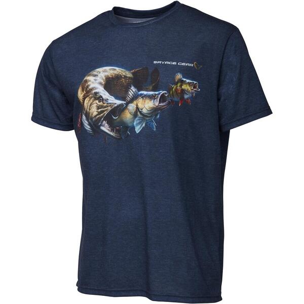 SAVAGE GEAR TRICOU CANNIBAL BLUE MAR.M