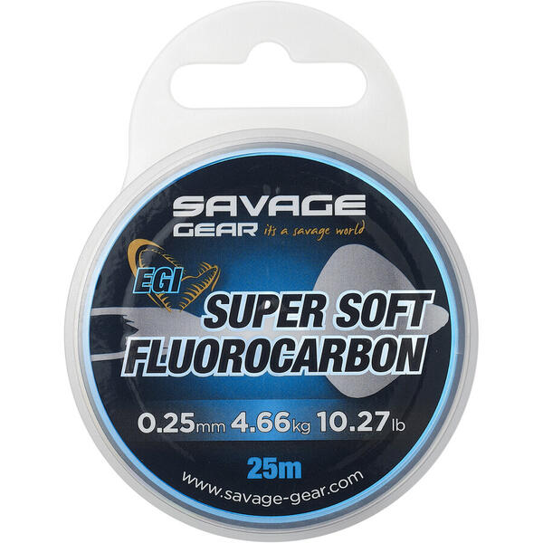 SAVAGE GEAR FIR SOFT FLUOROCARBON EGI 025MM/4,66KG/25M