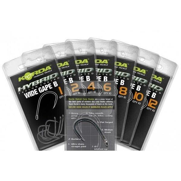 KORDA WIDE GAPE BARBLESS NR.4 10BUC/PL