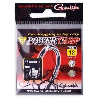 GAMAKATSU CARLIG POWERCARP BLACK 15BUC/PL