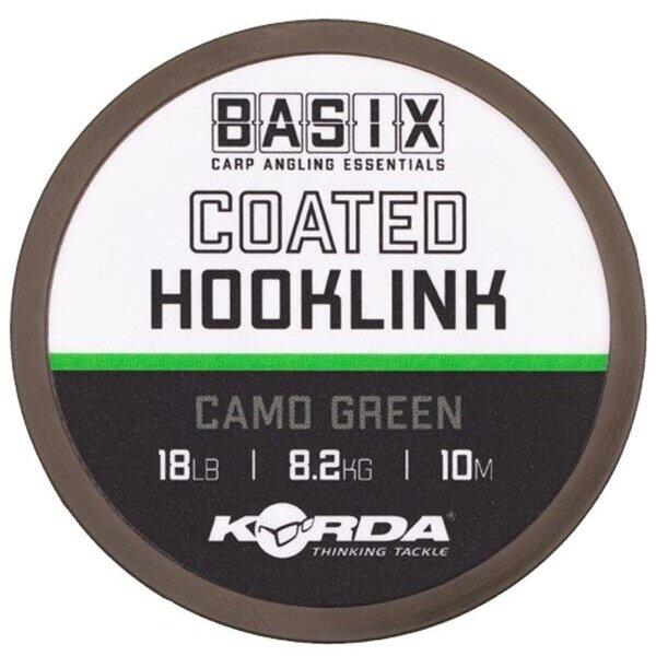 KORDA FIR BASIX COATED HOOKLINK 18LB/10M