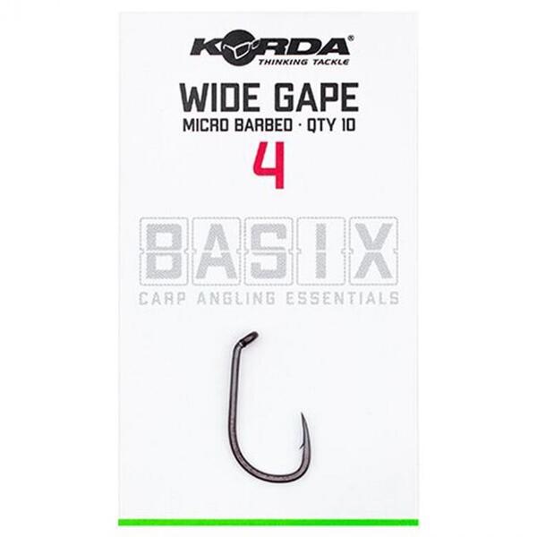 KORDA CARLIG BASIX WIDE GAPE NR.6 10BUC/PL