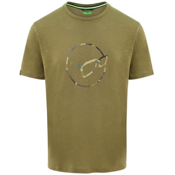 KORDA TRICOU LE DISTRESSED LOGO TEE OLIVE MAR.L