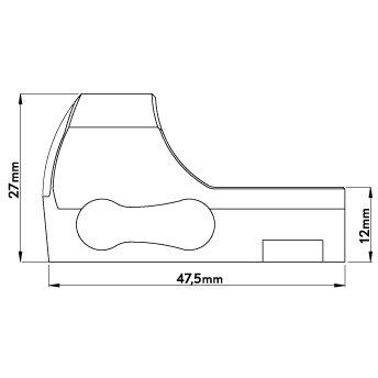 KITE OPTICS RED DOT SIGHT K1 2MOA CU PRINDERE