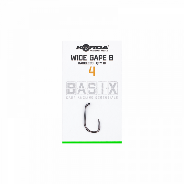 KORDA CARLIG BASIX WIDE GAPE BARBLESS NR.4 10BUC/PL