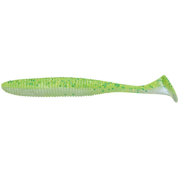 JACKALL SHAD RHYTHM WAVE 3,8INCH CHARTREUSE BACK SHAD 7BUC/PL