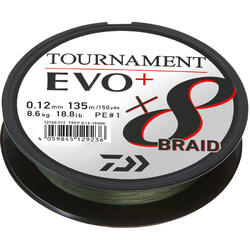 FIR TOURNAMENT 8XBRAID EVO+ VERDE 008MM/4,9KG/135M