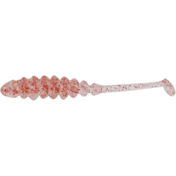 SHAD JACKALL TIDEBEAT 2,0INCH CLEAR RED FLAKE 8BUC/PL