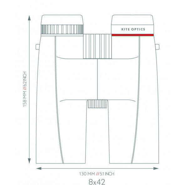 BINOCLU KITE OPTICS BINOCLU URSUS 8X42 BLACK