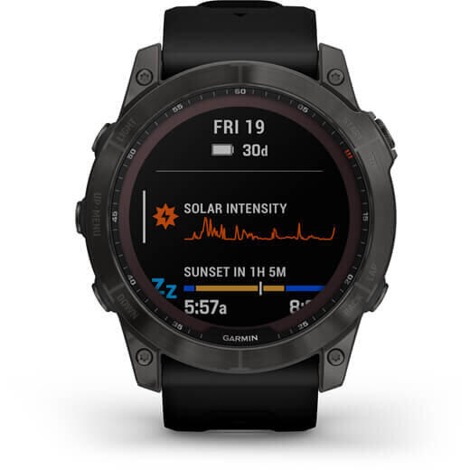 GARMIN CEAS FENIX 7X SAPPHIRE SOLAR CARB.GRAY TI/BLACK 51MM EMEA