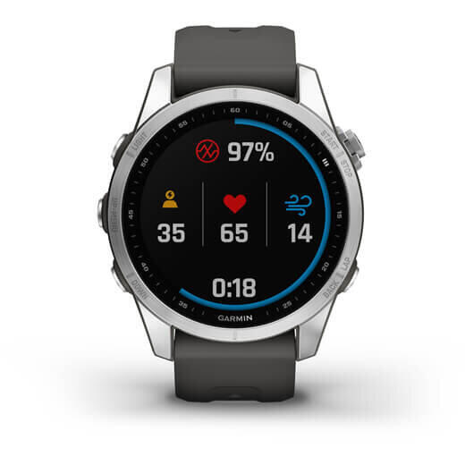 GARMIN CEAS FENIX 7S SILVER/GRAPHITE 42MM