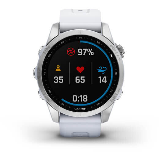 GARMIN CEAS FENIX 7S SILVER/WHITESTONE 42MM