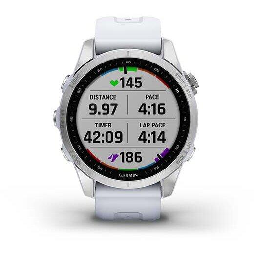 GARMIN CEAS FENIX 7S SILVER/WHITESTONE 42MM