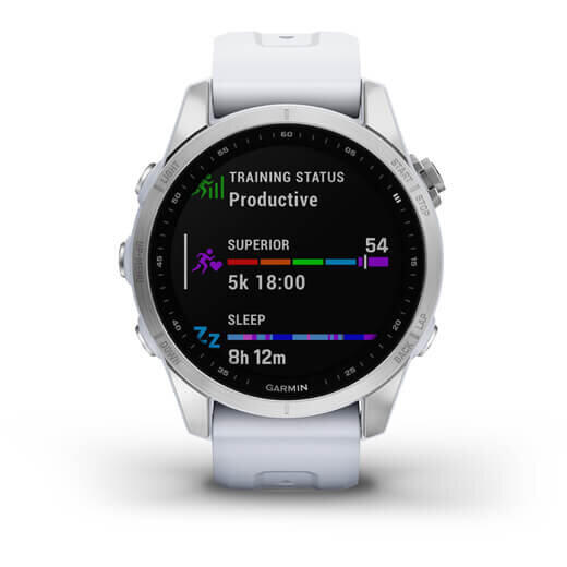 GARMIN CEAS FENIX 7S SILVER/WHITESTONE 42MM