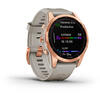 GARMIN CEAS FENIX 7S SOLAR ROZ AURIU/SAND 42MM