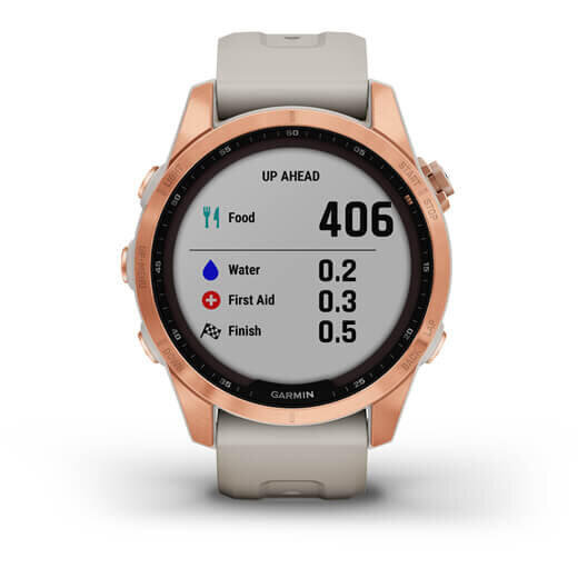 GARMIN CEAS FENIX 7S SOLAR ROZ AURIU/SAND 42MM