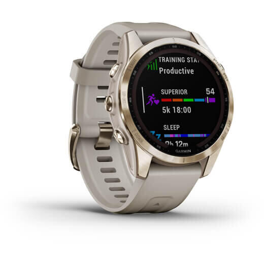 GARMIN CEAS FENIX 7S SAPPHIRE SOLAR CREAM GOLD TI/SAND 42MM