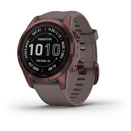 GARMIN CEAS FENIX 7S SAPPHIRE SOLAR DARK BRONZE TI/GRAY 42MM