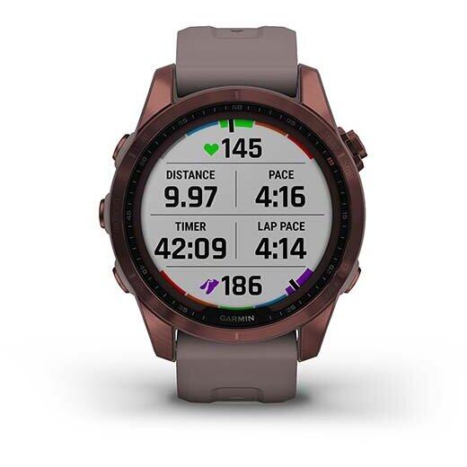 GARMIN CEAS FENIX 7S SAPPHIRE SOLAR DARK BRONZE TI/GRAY 42MM