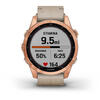 GARMIN CEAS FENIX 7S SAPPHIRE SOLAR ROSE GOLD TI/PIELE 42MM