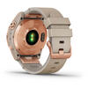 GARMIN CEAS FENIX 7S SAPPHIRE SOLAR ROSE GOLD TI/PIELE 42MM