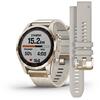 GARMIN CEAS FENIX 7S SAPPHIRE SOLAR CREAM GOLD TI/CREAM 42MM