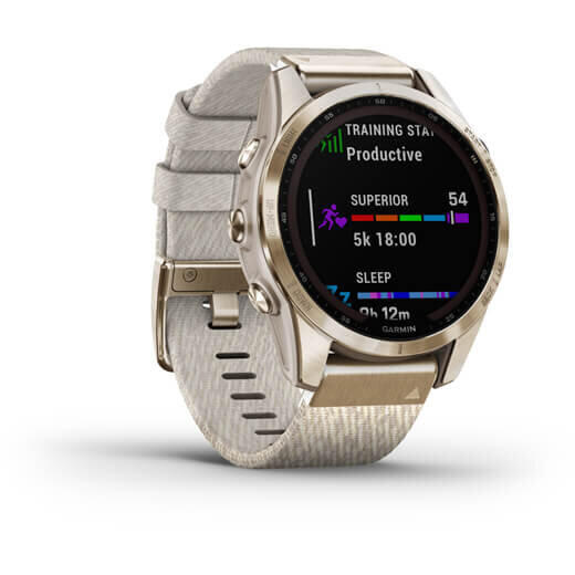 GARMIN CEAS FENIX 7S SAPPHIRE SOLAR CREAM GOLD TI/CREAM 42MM