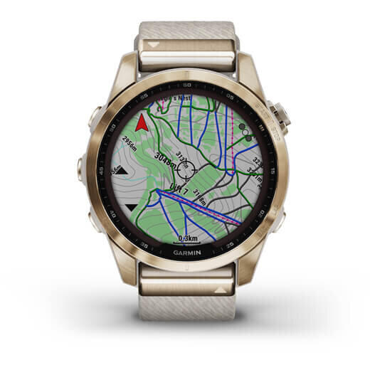 GARMIN CEAS FENIX 7S SAPPHIRE SOLAR CREAM GOLD TI/CREAM 42MM