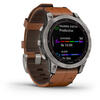 GARMIN CEAS FENIX 7 SAPPHIRE SOLAR TITAN/PIELE 47MM