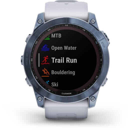 GARMIN CEAS FENIX 7X SAPPHIRE SOLAR MINERAL BLUE TI/WHITESTONE 51MM