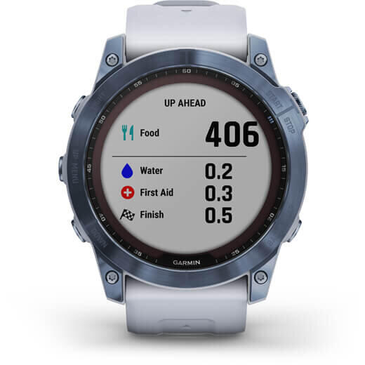 GARMIN CEAS FENIX 7X SAPPHIRE SOLAR MINERAL BLUE TI/WHITESTONE 51MM