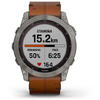 GARMIN CEAS FENIX 7X SAPPHIRE SOLAR TITAN/PIELE 51MM