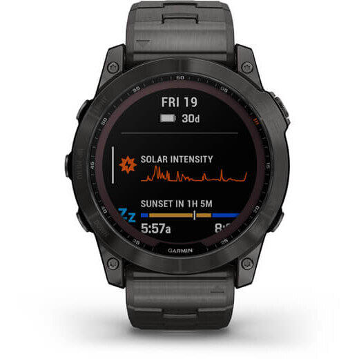 GARMIN CEAS FENIX 7X SAPPHIRE SOLAR CARB.GRAY TI/BLAKE 51MM